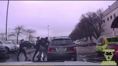Football Player Body Slams Officer