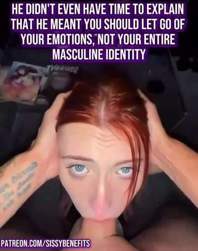 Your therapist told you to 