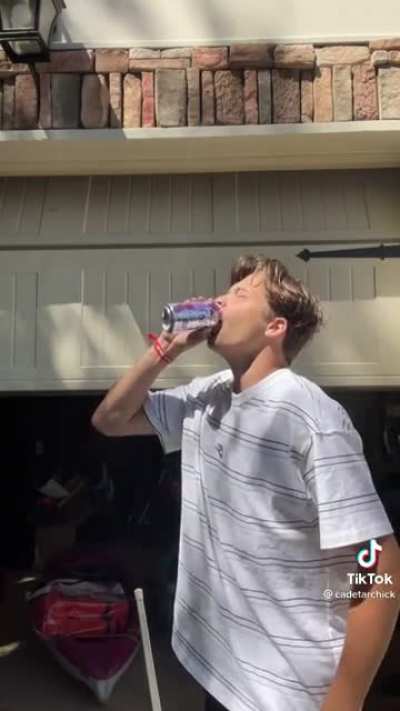Can he drink it without burping?