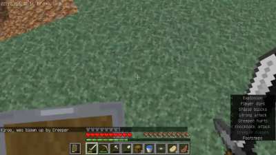 My friend tried helping me with a Creeper
