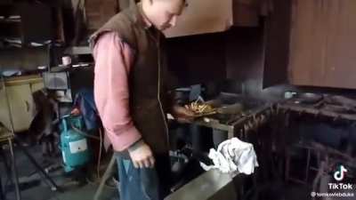 How a hammer can generate enough heat to start a fire.