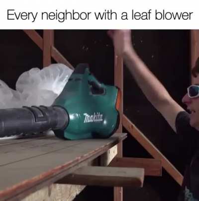 Blowing the neighborhood