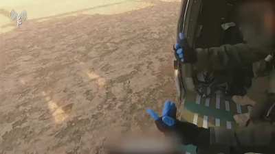 IDF aerial rescue unit (669) clearing out soldiers by chopper