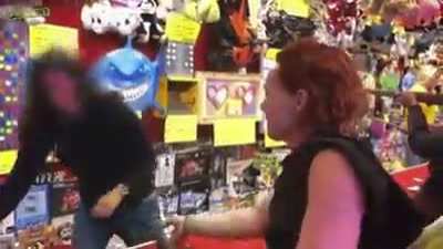 DBS shooting the clerk at the carnival!