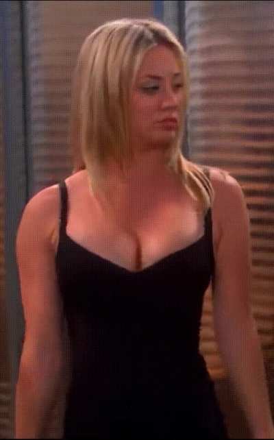 Your hot & confident secretary Kaley Cuoco shows off her perfect body in return for a promotion. How do you react?