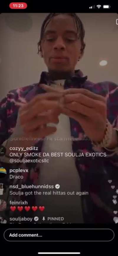 Soulja be throatin that mf