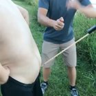 Setting of a firework lodged in your asscrack