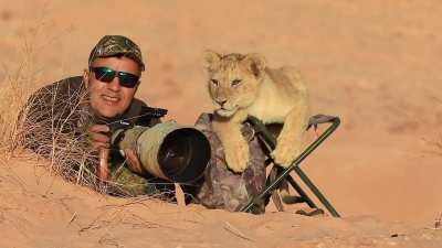 The photographer's assistant.