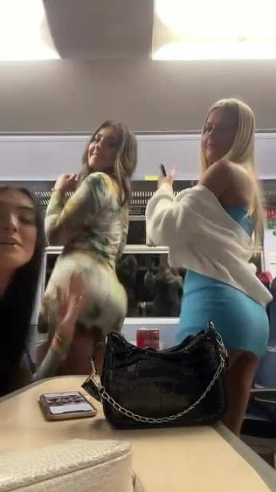 twerking on the train