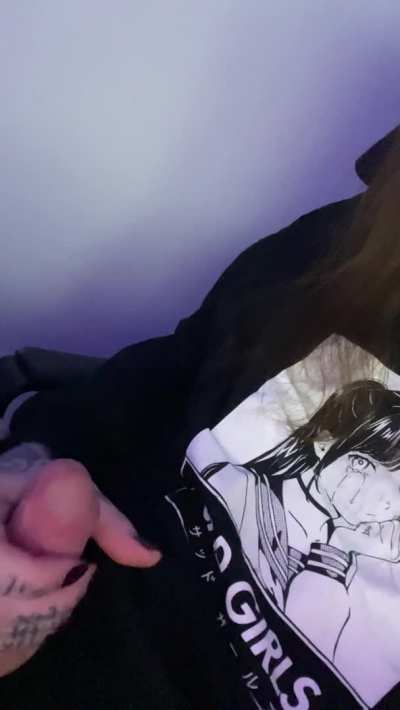 What do you think of my hard girl cock? 😉