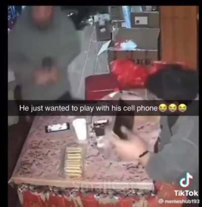 He actually started dying 😂