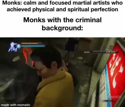 Don’t fuck with the yakuza monks