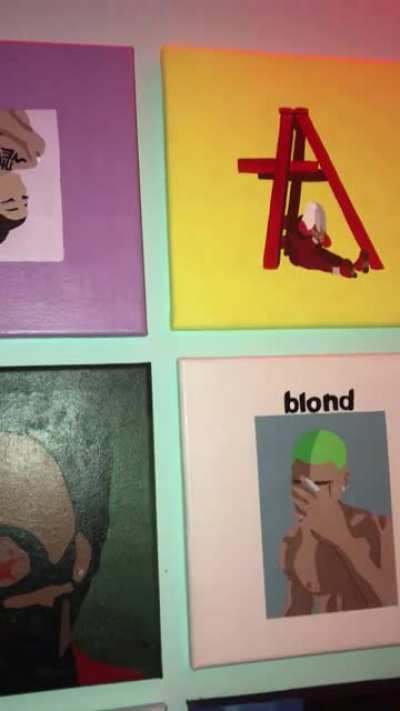 after hours among other album covers i painted... stay tuned for more!