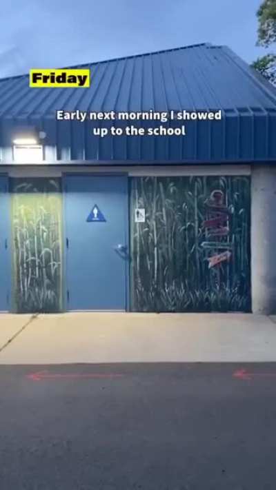 Helping the janitor