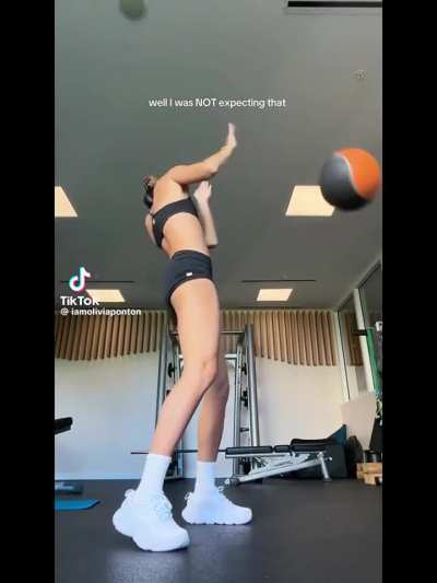 Olivia goes balls to the mouth.