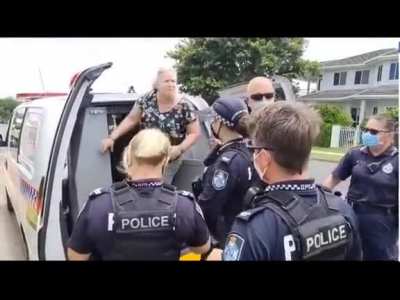 Australian police. Keeping the public safe from a domestic terrorist.