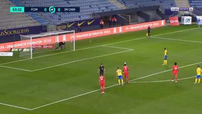 NotMeladroit: Sochaux 1-0 Caen - Chris Bedia penalty 64'