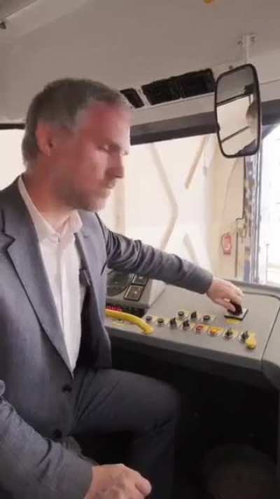 Mayor of Prague promoting Public Transit