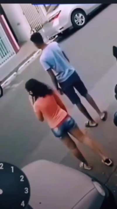 Boy saves a girl