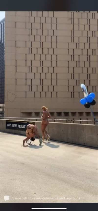 Twerkin' in front of a prison. They mad a lot of dudes happy that day...