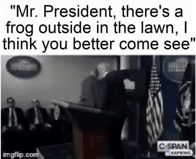 The frogs are coming.