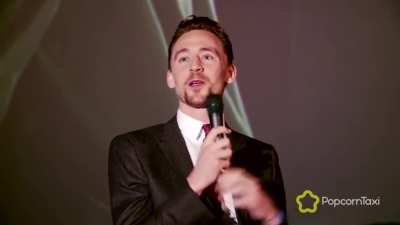 Tom Hiddleston doing a Impression of Owen Wilson