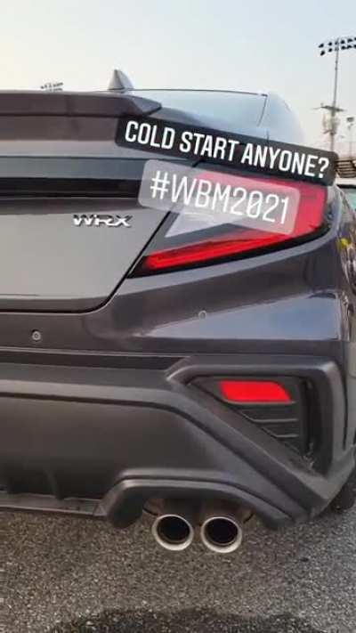 2022 WRX cold start at Wicked Big Meet.