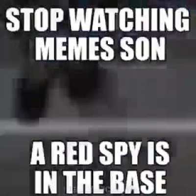 A red spy is in the base