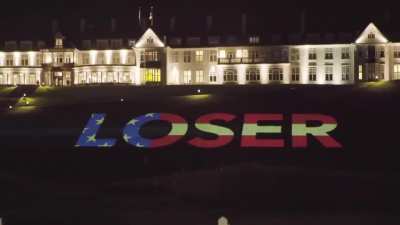 Led By Donkeys projecting 