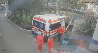 Injured by an ambulance