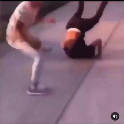 The way that he got up 😂