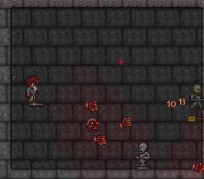 I'm working on a mod that adds more Summoner variety throughout the game! Here's the meteor fist, a minion that gets more fists the more you summon it
