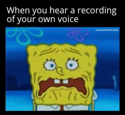 It just sounds so weird