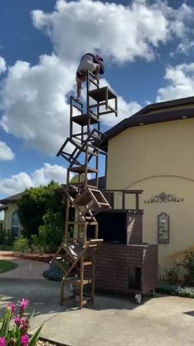 Handstand on top of a 