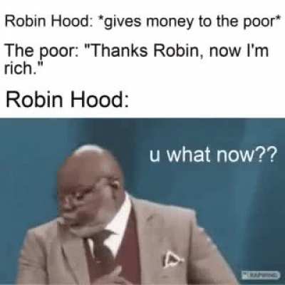 Thanks Robin, now I'm rich