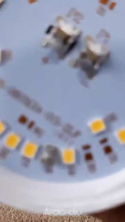how to repair a burnt LED light bulb