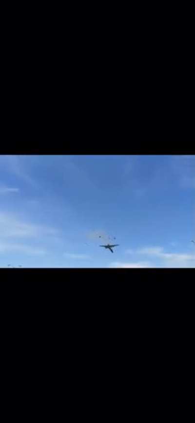 B-17 Bomber and P-63 crashed into each other at an airshow in Dallas, Texas.