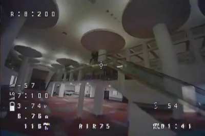 This unused area in a convention center was an absolute playground.
