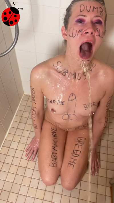 Getting my daily shower