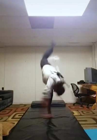 A double sword flip