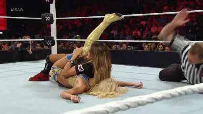 Nikki Bella pin on Summer Rae