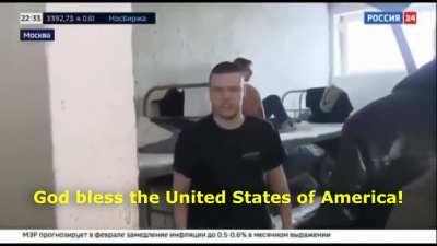Based conscript on Russian TV