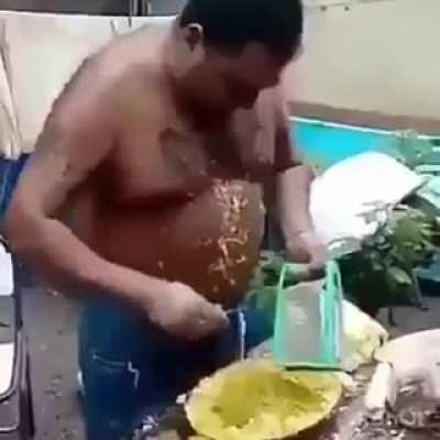 O puro creme do milho verde