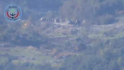 1st Coastal Division lugs a BGM-71 TOW into the mountains, engaging a collection of SAA troops & vehicles - Jubb al-Ahmar, Latakia - 2015
