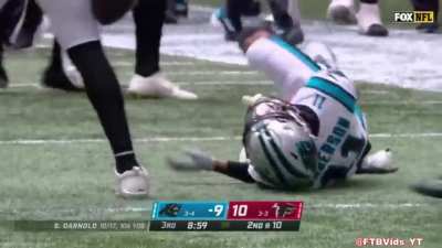 [Highlight] Robby Anderson gets absolutely decimated on a pass