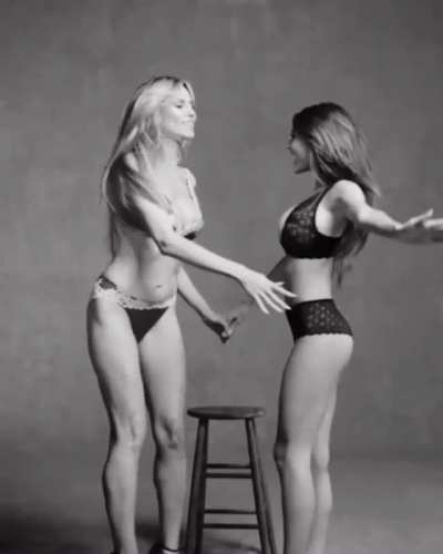 Heidi and Leni Klum