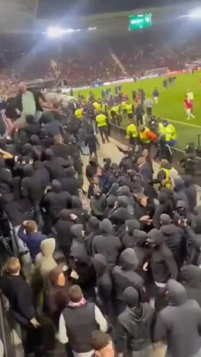 by hooligans to get past Barry