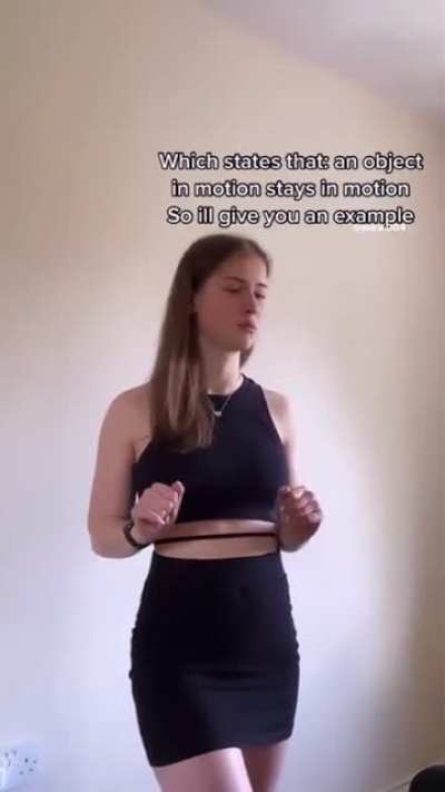 Explaining Newton’s first law of motion