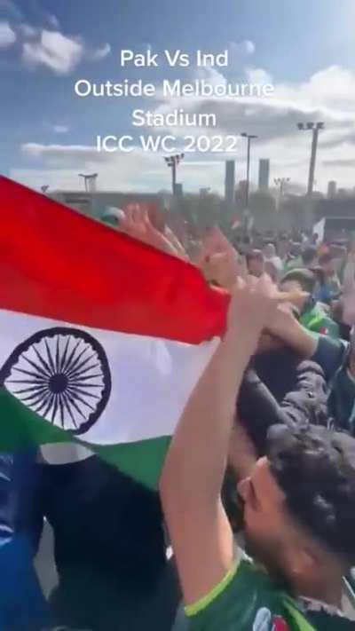 Divided by Cricket, United by Pasoori. ( Sorry if it's a repost )