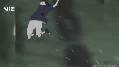 Sasuke getting beat up